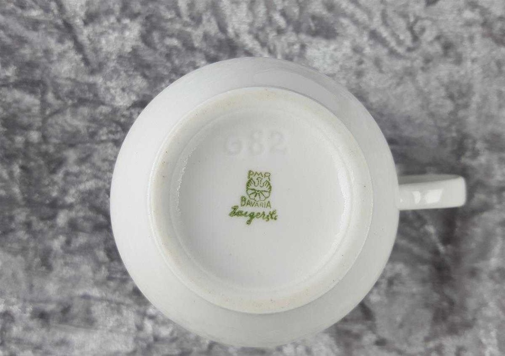 [45817686] Kaffeetasse mit Untertasse Tasse Goldrand Jaeger & Co PMR Blau gebraucht - gut Bild 8