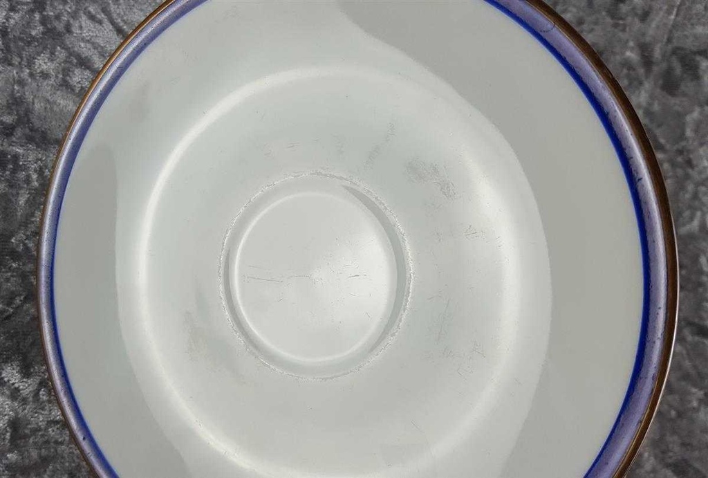 [45817686] Kaffeetasse mit Untertasse Tasse Goldrand Jaeger & Co PMR Blau gebraucht - gut Bild 12