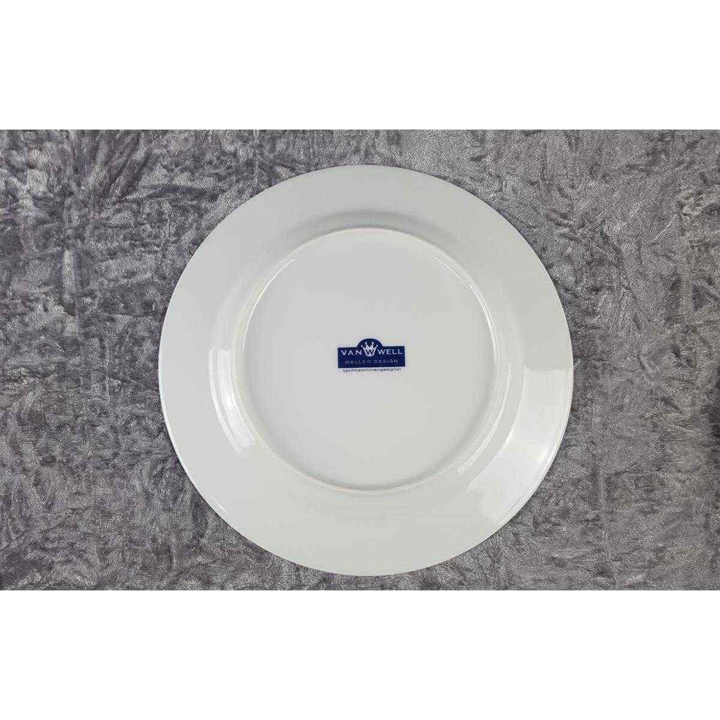 [2119353] 5er Set Speiseteller Essteller 26,8 cm Wellco Design Krefeld Einzelteile Blumen Rot gebraucht - akzeptabel Bild 6