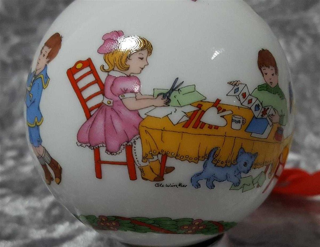 [45817709-1999] Weihnachtskugel Hutschenreuther 1999 Bastelstube gebraucht - sehr gut Bild 5