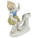 [45817712] Figur Wagner & Apel Mädchen mit Storch gebraucht - sehr gut Bild 2