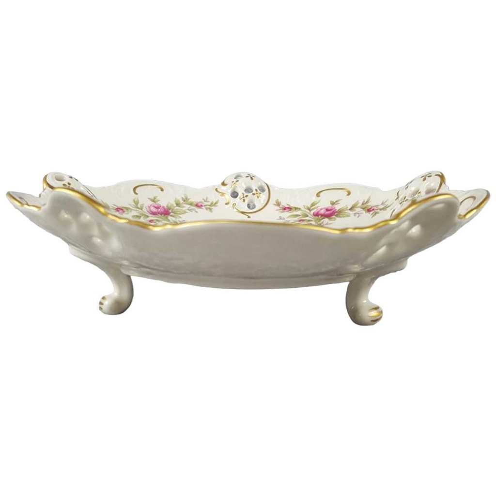 [45817715] Konfektschale Golddekor 19,8 cm Rosenthal Moliere Moosrose 2984 Elfenbein Beige gebraucht - sehr gut Bild 2