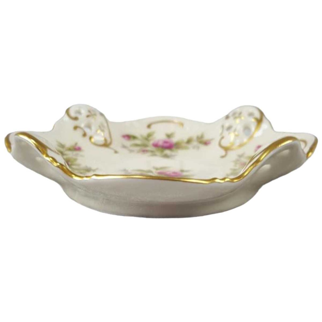 [45817716] Schale mini Golddekor 10,3 cm Rosenthal Moliere Moosrose 2984 Elfenbein Beige gebraucht - sehr gut Bild 2