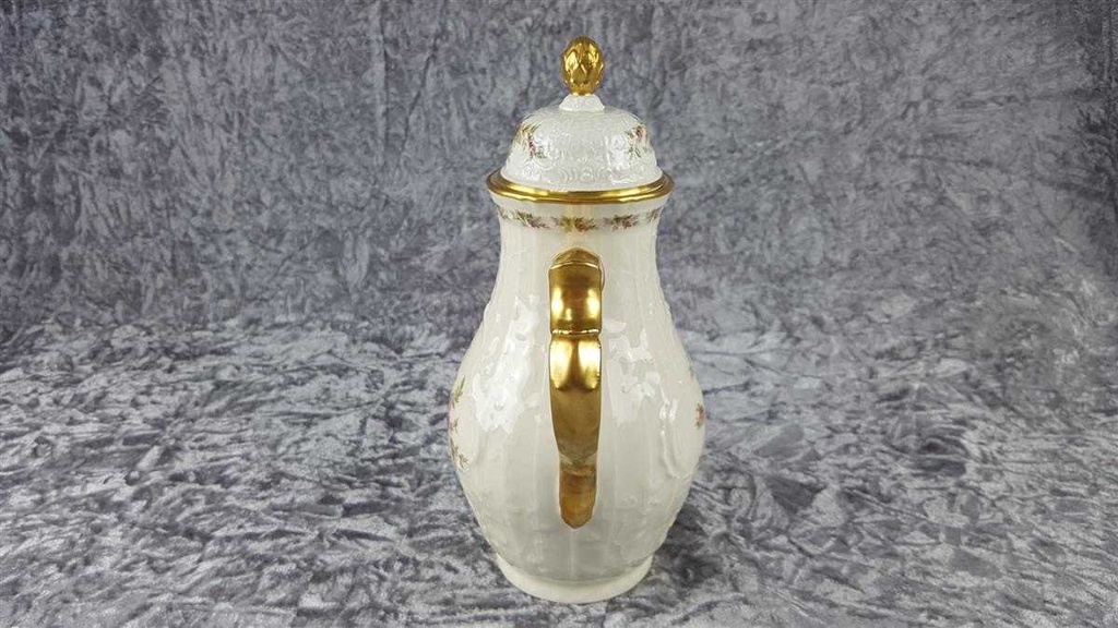 [45817726] Kaffeekanne 1,1 L Rosenthal Sanssouci Moosrose Elfenbeinfarben Elfenbein Beige gebraucht - akzeptabel Bild 4