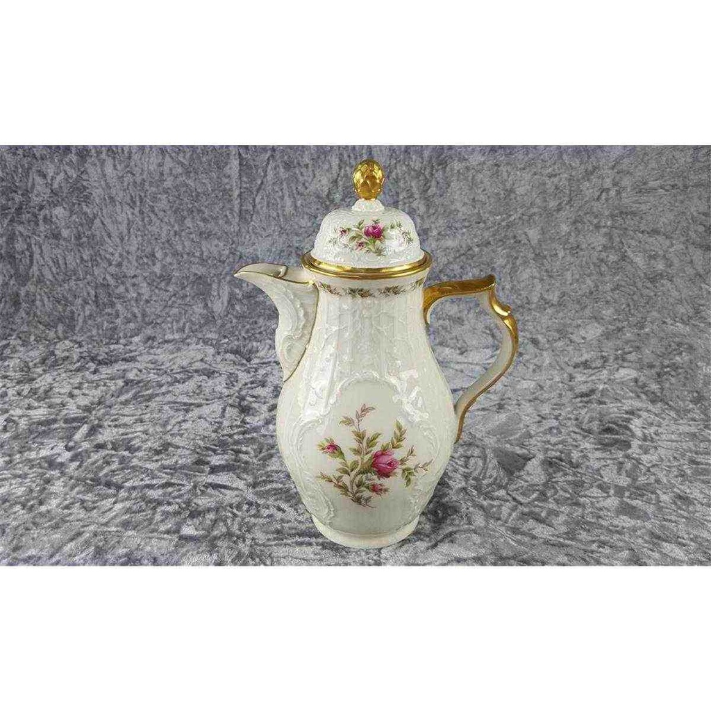 [45817726] Kaffeekanne 1,1 L Rosenthal Sanssouci Moosrose Elfenbeinfarben Elfenbein Beige gebraucht - akzeptabel Bild 5