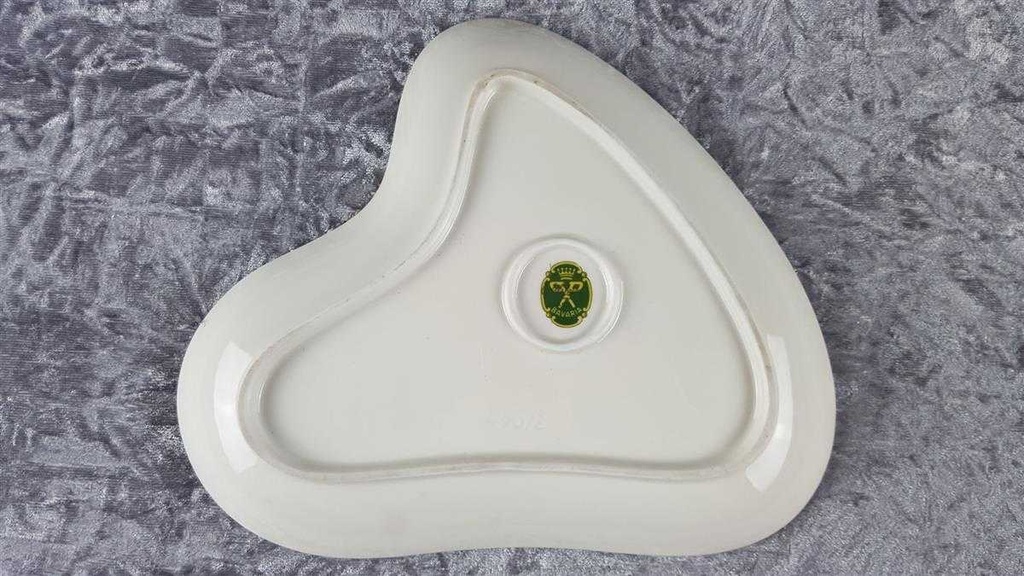 [45817734] Servierschale Goldrand Leni Parbus Porzellanmalerei gebraucht - gut Bild 5