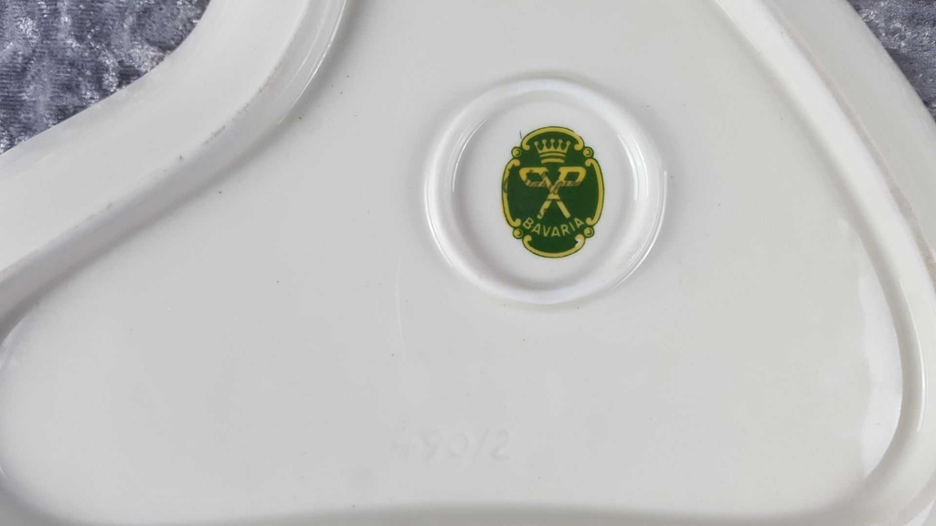 [45817734] Servierschale Goldrand Leni Parbus Porzellanmalerei gebraucht - gut Bild 6