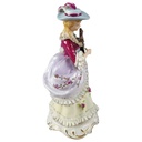 [45817737] Figur Einzelteile Capodimonte Dame mit Leierharfe Hut Kleid gebraucht - akzeptabel Bild 2