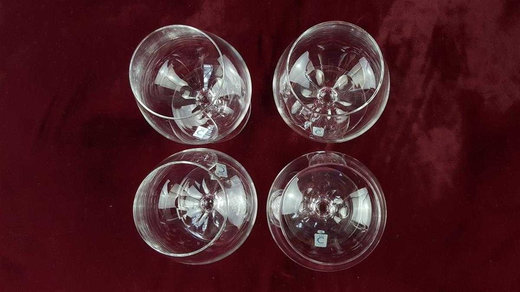 [2119354] 4er Set Cognacschwenker Cognacglas Schott Christinenhütte Transparent gebraucht - gut Bild 5