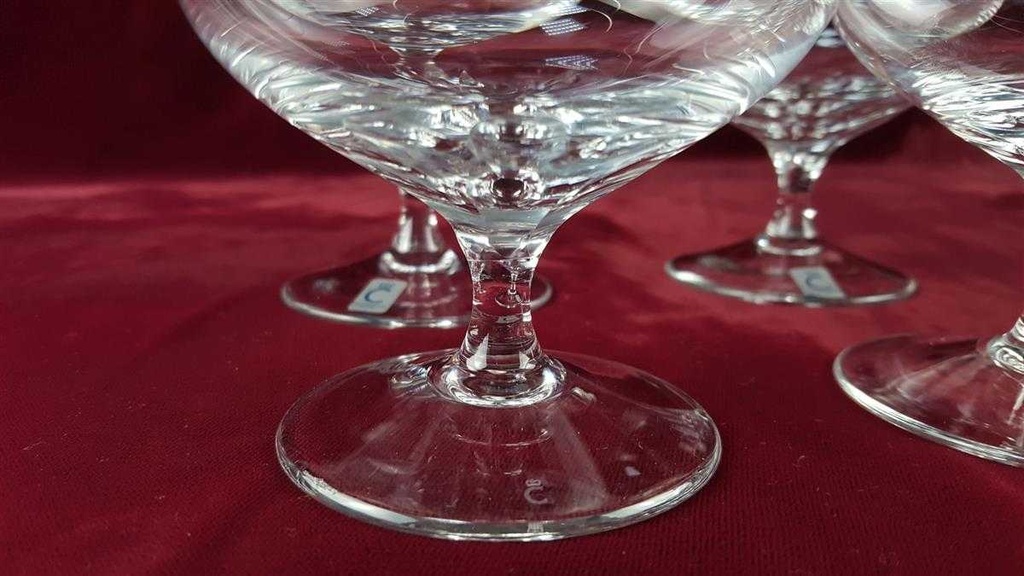 [2119354] 4er Set Cognacschwenker Cognacglas Schott Christinenhütte Transparent gebraucht - gut Bild 6