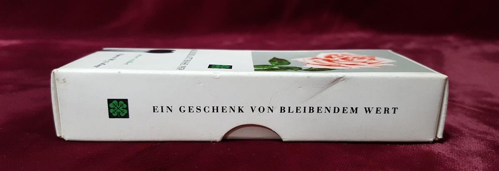 [45817769] versilbert Zuckerzange 10,6 cm Kleeblatt Rose Silber gebraucht - gut Bild 5