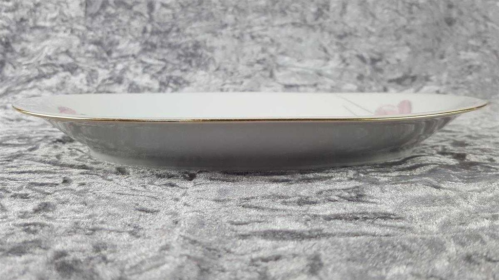 [45817777] Servierplatte Goldrand 28,2x19,2 cm Schirnding Bavaria gebraucht - gut Bild 3