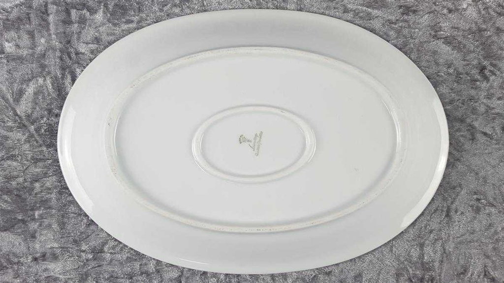 [45817777] Servierplatte Goldrand 28,2x19,2 cm Schirnding Bavaria gebraucht - gut Bild 5