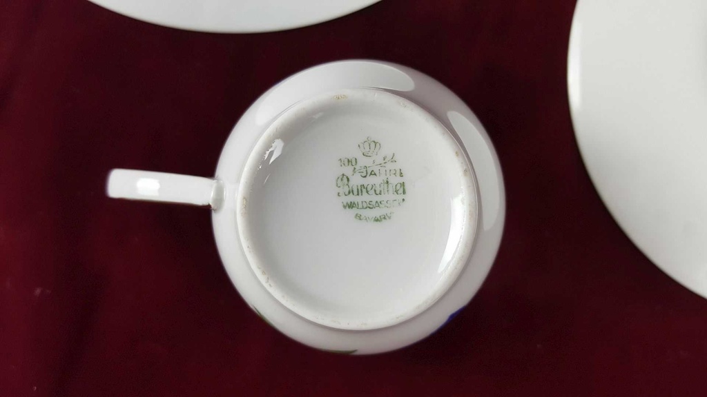 [45817814] Kaffeetasse Kaffeegedeck Kaffeeset Komplett Goldrand Bareuther gebraucht - gut Bild 8