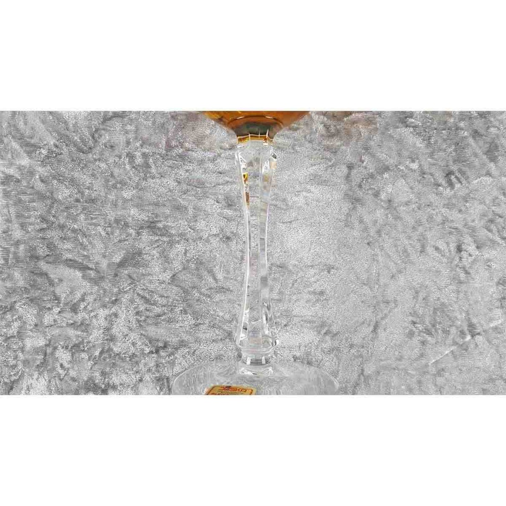 [45817826] Weinrömer Römer Überfangglas Joska Waldglashütte Bodenmais Orange Beige Bernstein gebraucht - sehr gut Bild 5