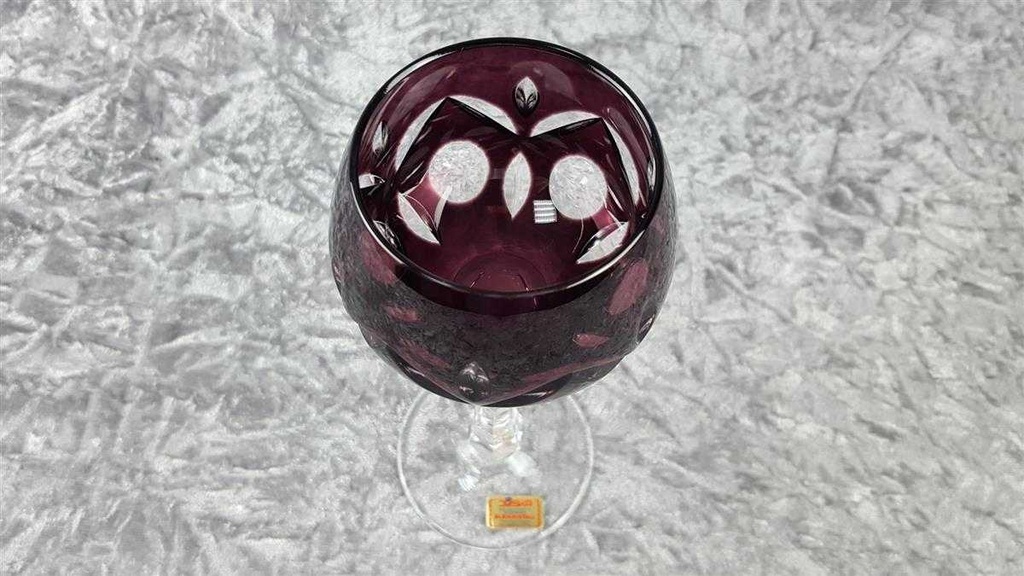[45817827] Weinrömer Überfangglas Joska Waldglashütte Bodenmais Amethyst Lila gebraucht - sehr gut Bild 4