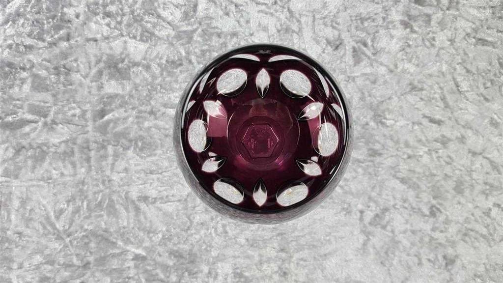 [45817827] Weinrömer Überfangglas Joska Waldglashütte Bodenmais Amethyst Lila gebraucht - sehr gut Bild 5