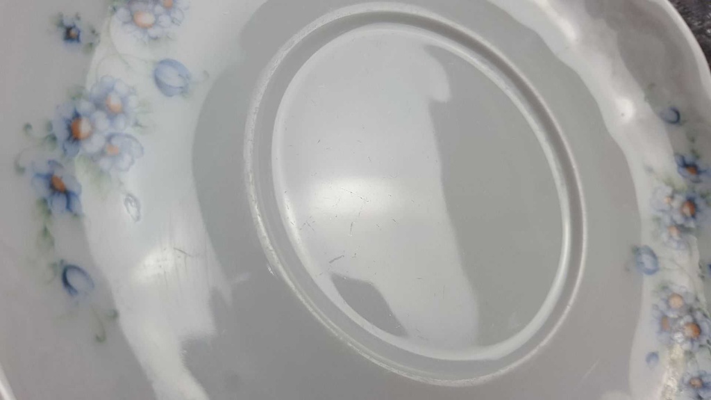 [45817839] Untertasse für Kaffee 14,7 cm Seltmann Weiden Julia Blaue Margeritenranke gebraucht - sehr gut Bild 3