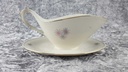 [45817847] Sauciere mit Teller Goldrand 1tlg Tirschenreuth Dekor 1244 Blumendekor Elfenbein Beige gebraucht - sehr gut Bild 3