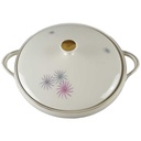 [45817851] Ragoutterrine Servierschüssel Goldrand 1,5 L Tirschenreuth Dekor 1244 Elfenbein gebraucht - gut Bild 2
