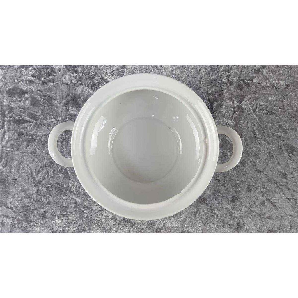 [45817862] Ragoutterrine Servierschüssel mit Henkeln Deckel 1,8 L Seltmann Weiden Annabell rote Blüte 26043 gebraucht - akzeptabel Bild 4