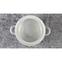 [45817862] Ragoutterrine Servierschüssel mit Henkeln Deckel 1,8 L Seltmann Weiden Annabell rote Blüte 26043 gebraucht - akzeptabel Bild 4