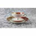 [45817864] Teetasse mit Untertasse Sammelgedeck Teegedeck 3tlg Wallendorf Wallendorfer Porzellan ehem. VEB W 1764 Goldrelief gebraucht - sehr gut Bild 3