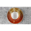 [45817864] Teetasse mit Untertasse Sammelgedeck Teegedeck 3tlg Wallendorf Wallendorfer Porzellan ehem. VEB W 1764 Goldrelief gebraucht - sehr gut Bild 5
