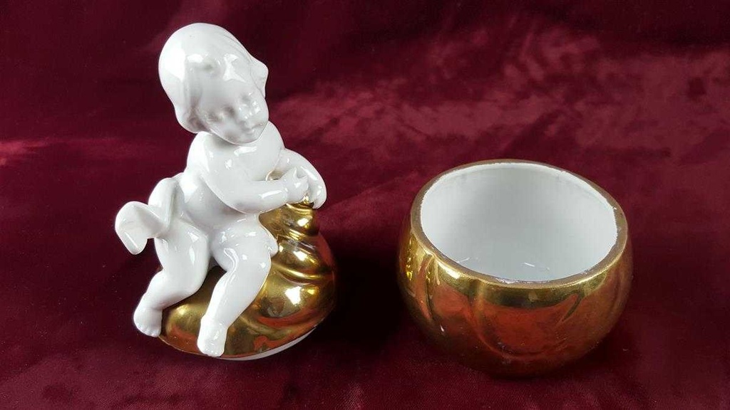 [45817875] Deckeldose Figur Neutettau Einzelteile Weiß gebraucht - gut Bild 7