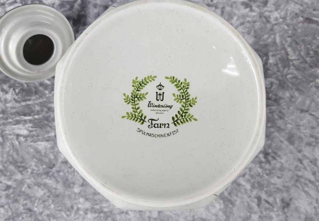 [45817883] Kaffeekanne Kanne 0,95 L Winterling Kirchenlamitz Farn Thelypteris palustris Grün gebraucht - sehr gut Bild 5