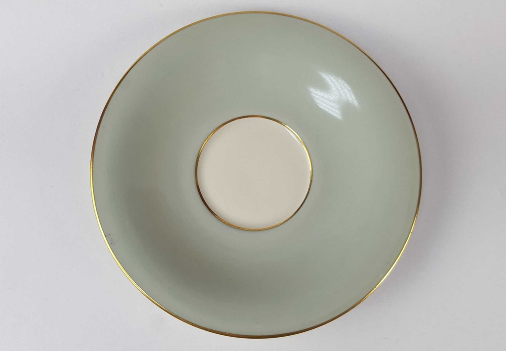 [45817892] Mokkatasse mit Untertasse Tasse Espressotasse Goldrand Tirschenreuth gebraucht - sehr gut Bild 6