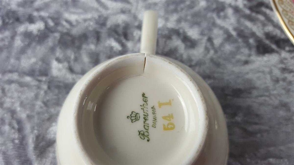 [45817895] Mokkatasse Tasse Espressotasse Golddekor Bareuther gebraucht - akzeptabel Bild 3
