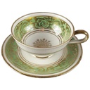 [45817897] Mokkatasse mit Untertasse Tasse Espressotasse Golddekor Reichenbach gebraucht - gut Bild 2