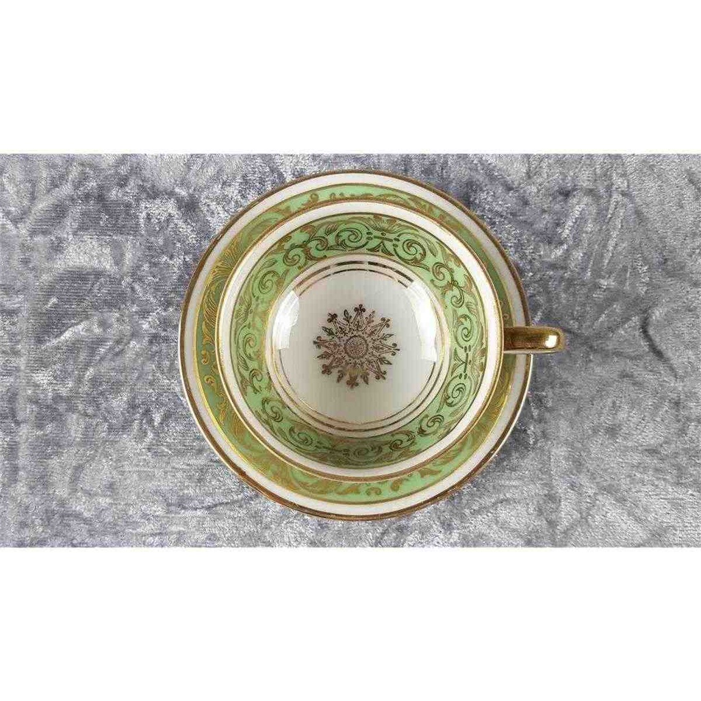 [45817897] Mokkatasse mit Untertasse Tasse Espressotasse Golddekor Reichenbach gebraucht - gut Bild 3