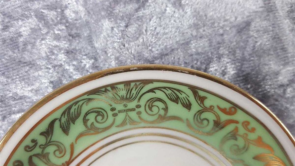 [45817897] Mokkatasse mit Untertasse Tasse Espressotasse Golddekor Reichenbach gebraucht - gut Bild 4