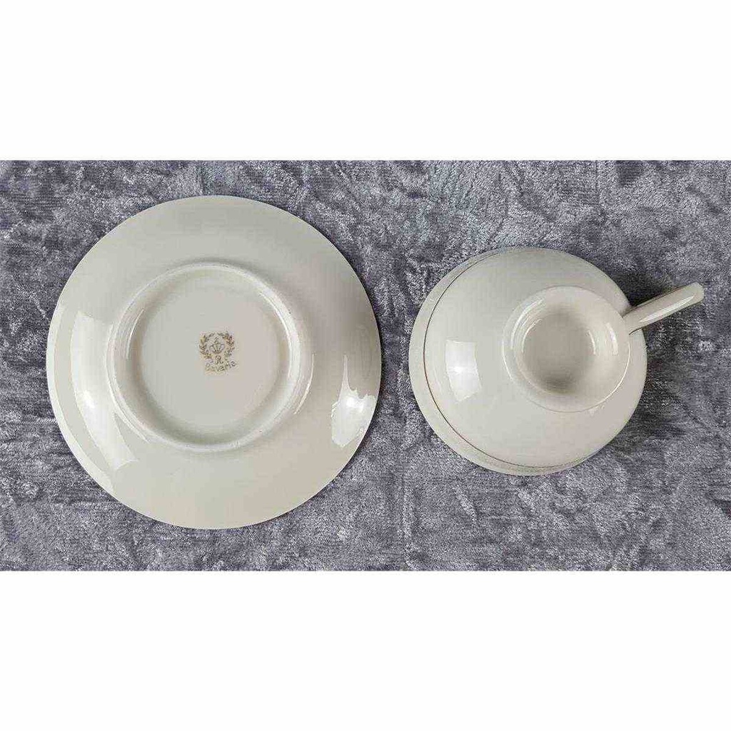 [45817897] Mokkatasse mit Untertasse Tasse Espressotasse Golddekor Reichenbach gebraucht - gut Bild 5