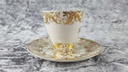 [45817901] Mokkatasse Tasse Espressotasse mit Untertasse & Golddekor Kaiser Porzellan Alka Kunst gebraucht - gut Bild 5