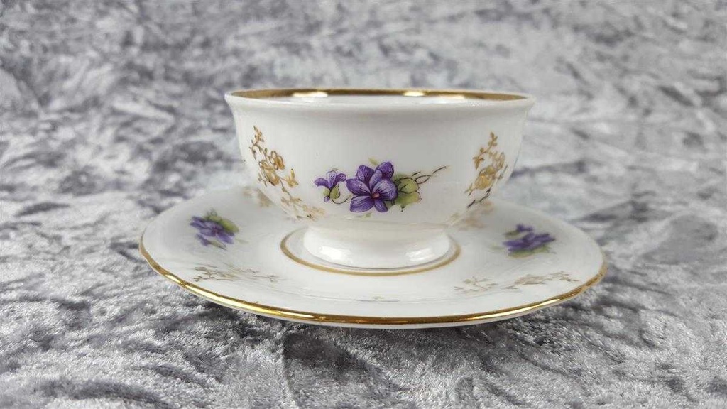 [45817902] Mokkatasse Tasse Espressotasse Goldrand Schaller Bavaria gebraucht - gut Bild 3