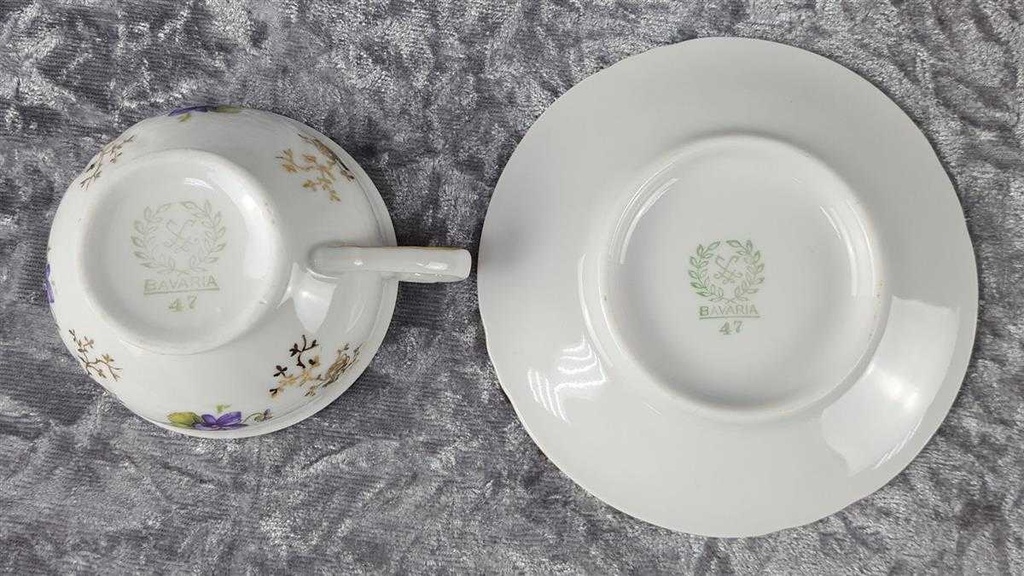 [45817902] Mokkatasse Tasse Espressotasse Goldrand Schaller Bavaria gebraucht - gut Bild 6