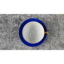 [45817903] Espressotasse mit Untertasse Goldrand 4,3 cm Bremer & Schmidt Eisenberg gebraucht - gut Bild 2