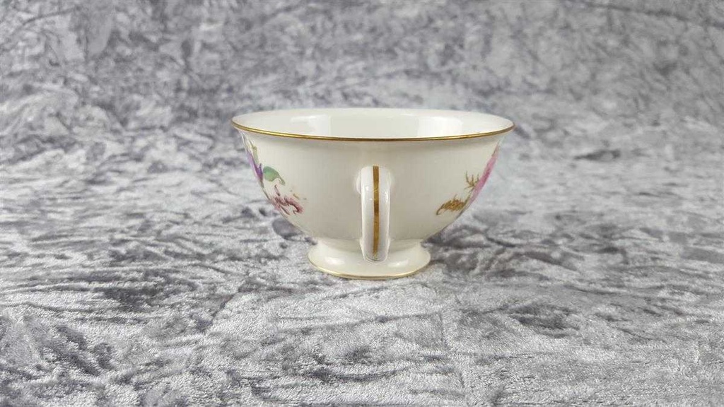 [45817911] Teetasse Tasse Goldrand Rosenthal Winifred bunte Blumen Elfenbein Beige gebraucht - sehr gut Bild 4