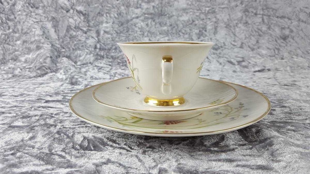[45817920] Sammelgedeck Goldrand 3tlg Winterling Marktleuthen Elfenbein Beige gebraucht - gut Bild 5