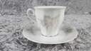 [45817958] Kaffeetasse mit Untertasse Tasse Eschenbach Toledo rosa graue Blüten gebraucht - sehr gut Bild 3