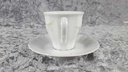 [45817958] Kaffeetasse mit Untertasse Tasse Eschenbach Toledo rosa graue Blüten gebraucht - sehr gut Bild 4