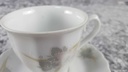 [45817959] Kaffeetasse mit Untertasse Tasse Eschenbach Toledo rosa graue Blüten gebraucht - gut Bild 3