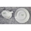 [45817959] Kaffeetasse mit Untertasse Tasse Eschenbach Toledo rosa graue Blüten gebraucht - gut Bild 5