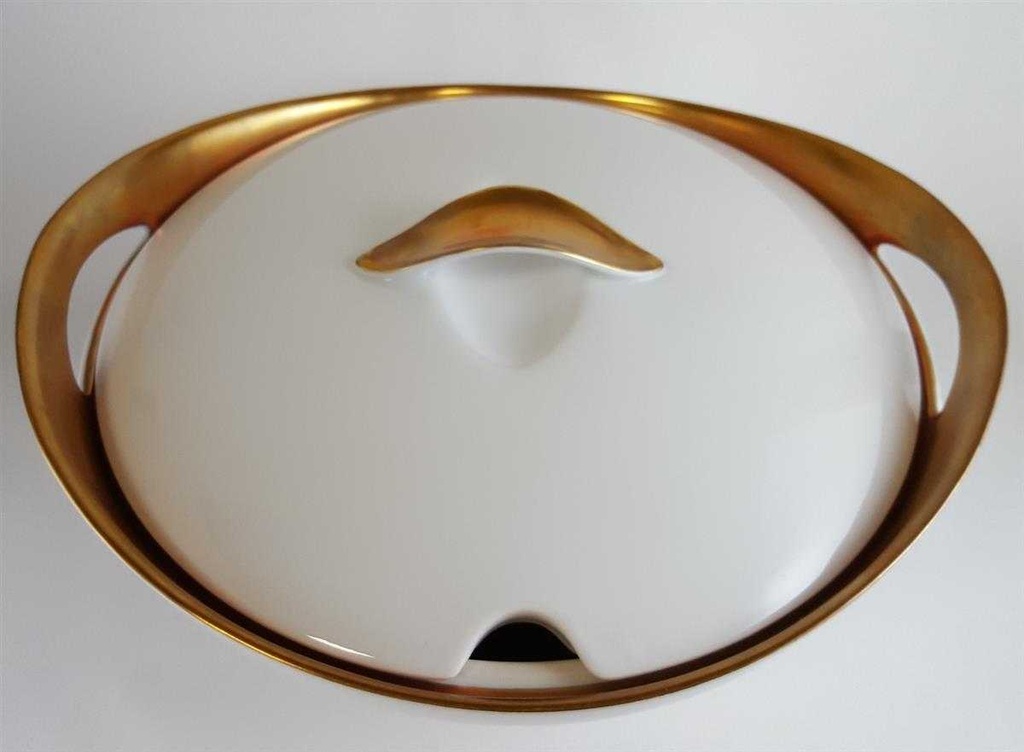 [4581798] Suppenterrine Goldrand 2 L Eschenbach Alte Formen W2610 gebraucht - sehr gut Bild 2