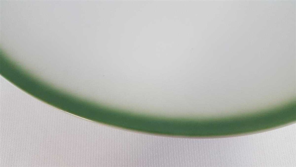 [4581801] Speiseteller Essteller 25 cm Melitta Lindau Grüner Rand gebraucht - gut Bild 4