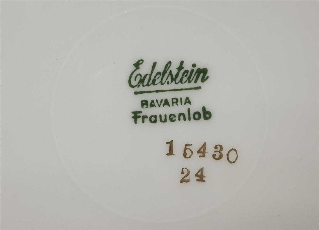 [4581814] Speiseteller Essteller Goldrand 24,5 cm Edelstein Bavaria Frauenlob 15430 gebraucht - gut Bild 4