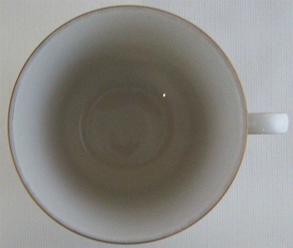 [4581822] Kaffeetasse Tasse Winterling Marktleuthen Kobaltrand mit Goldraute eckig gebraucht - sehr gut Bild 3